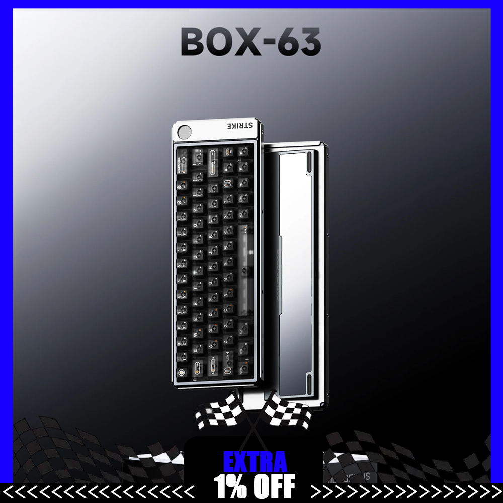 Laptop Accessories For Gaming - AULA BOX63 Mechanical Keyboard Hall‑Effect Switch