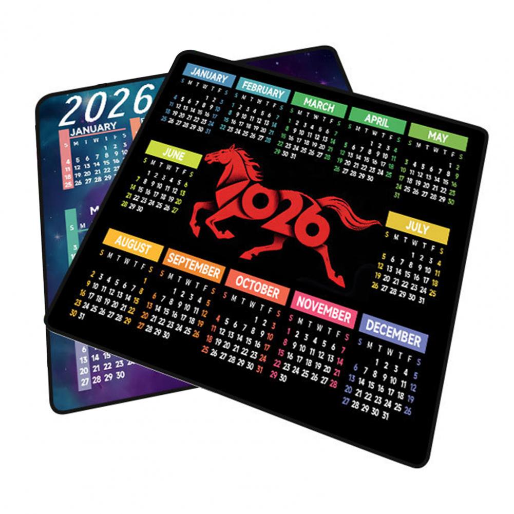 Laptop Accessories Gaming - 2026 Calendar Mouse Pad Waterproof Home