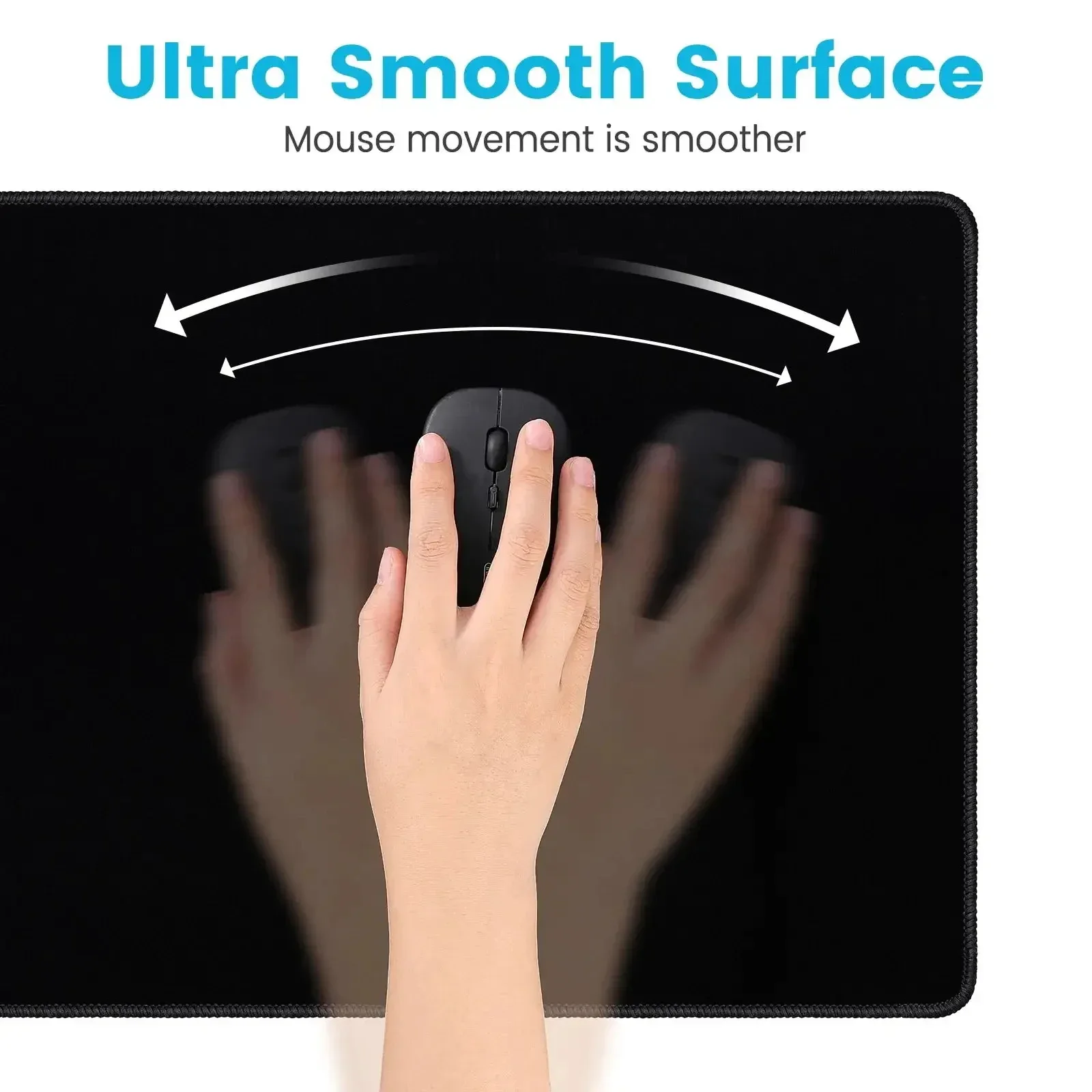 Black Mausepad Art Table Mouse - Laptop Accessories For Protection recension och pris