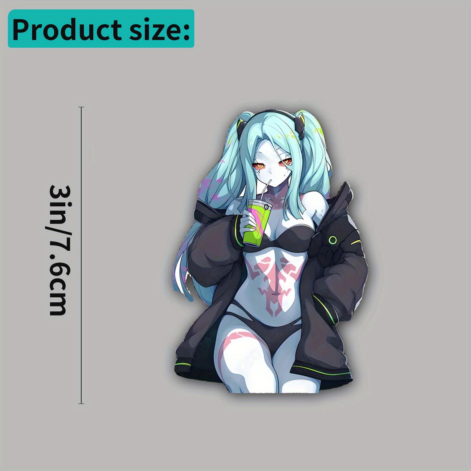 Anime Girl Sticker, Waterproof - Laptop Accessories Girly recension och pris