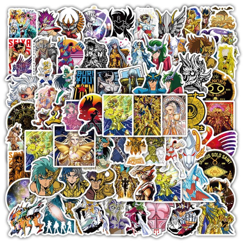 101Pcs Saint Seiya Anime Stick - Laptop Accessories Decoration recension och pris