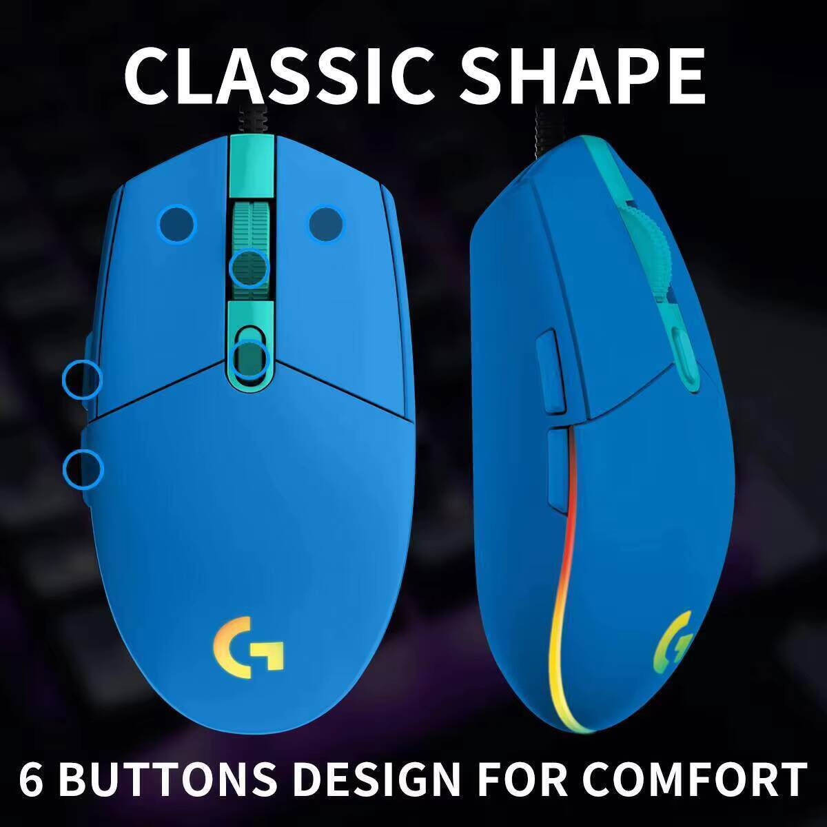 Logitech G203 Gaming Mouse 800 - Logitech Mouse G203 recension och pris