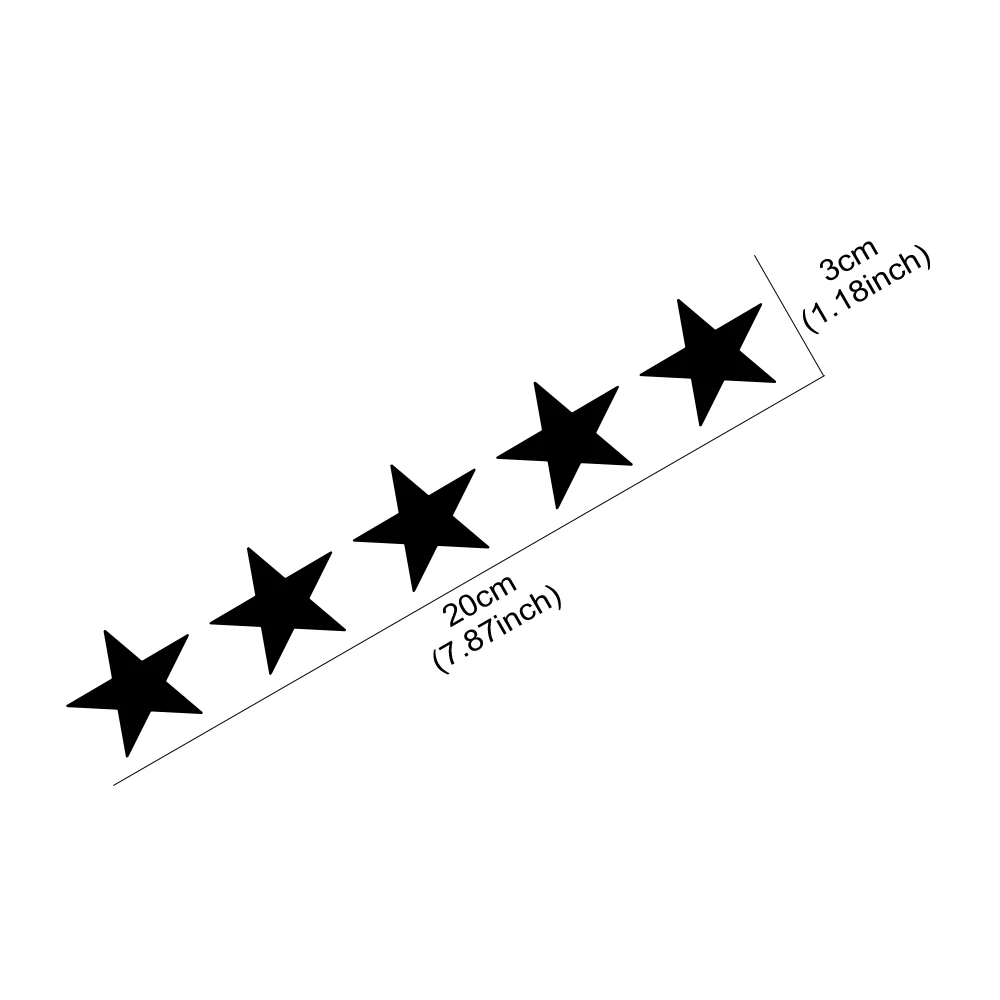 20x3cm 5 Star Wanted Car Stick - Laptop Accessories Ideas recension och pris