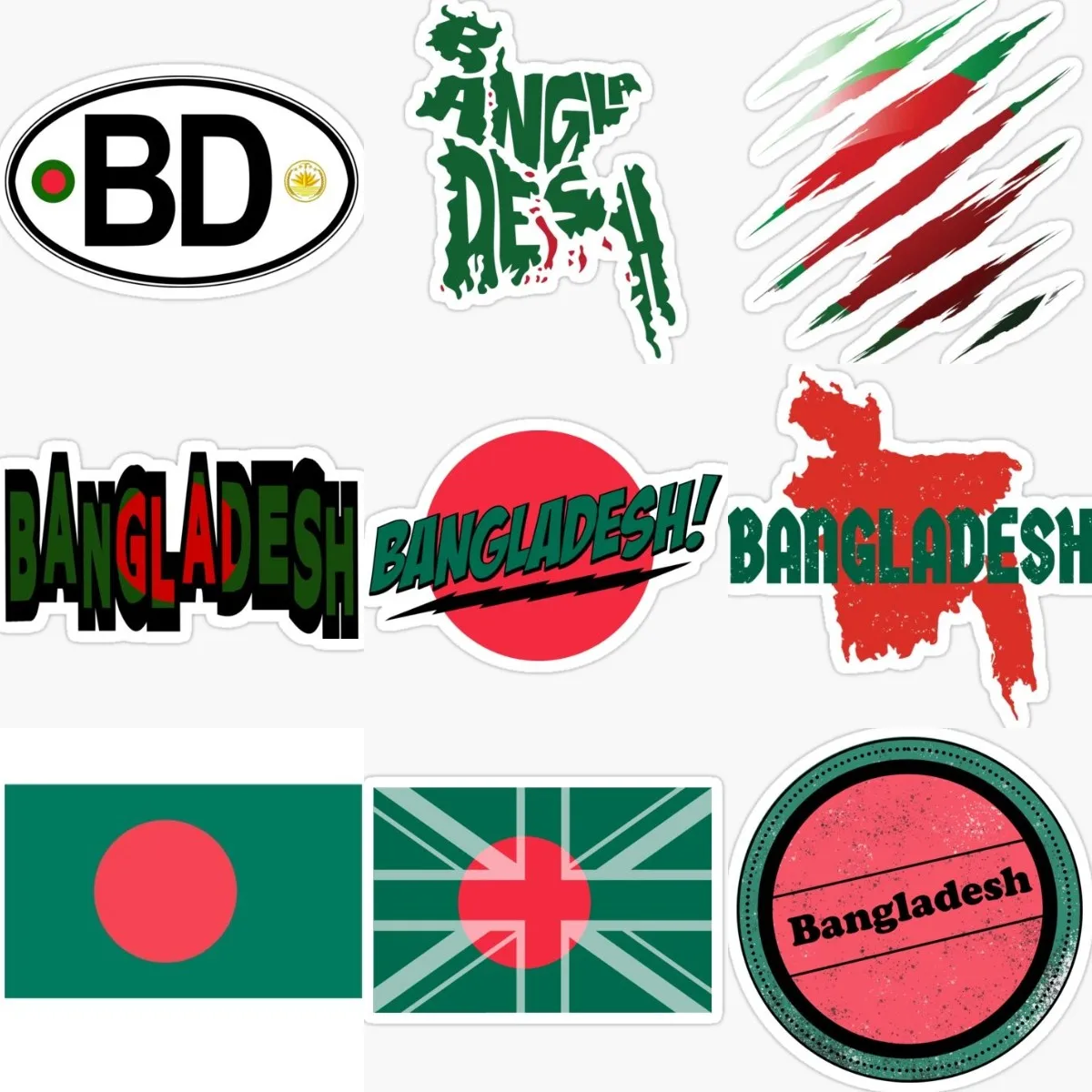 Bangladesh BD Flag Map Badge C - Laptop Accessories Bd recension och pris