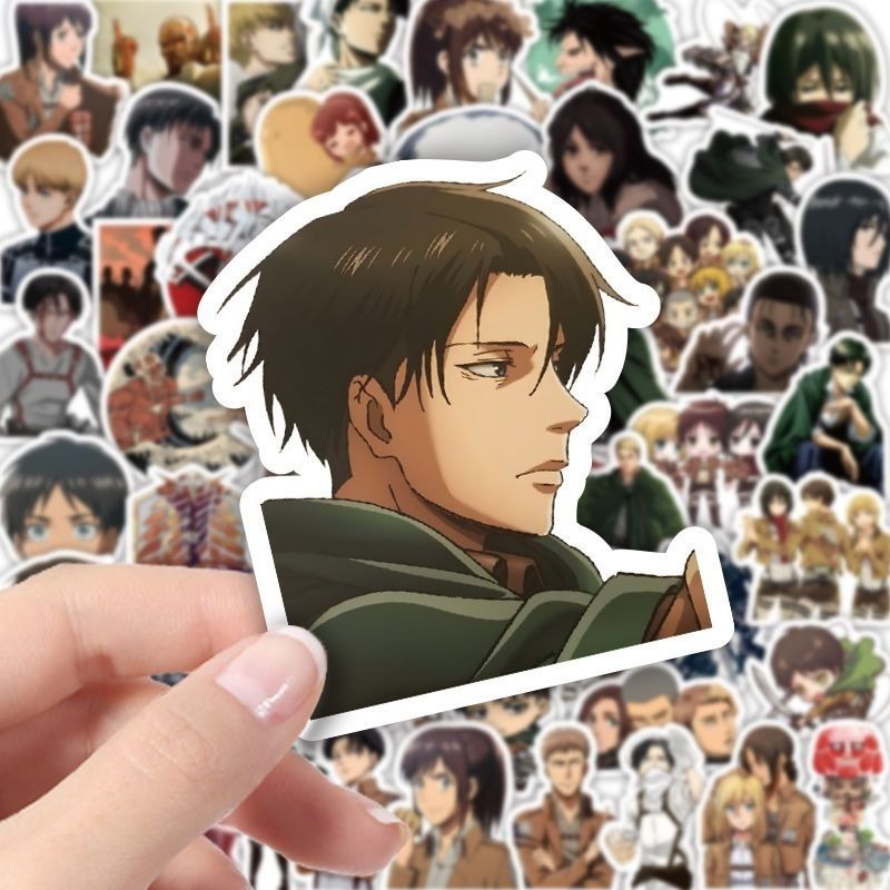 60Pcs Attack on Titan Anime St - Laptop Accessories Decoration recension och pris
