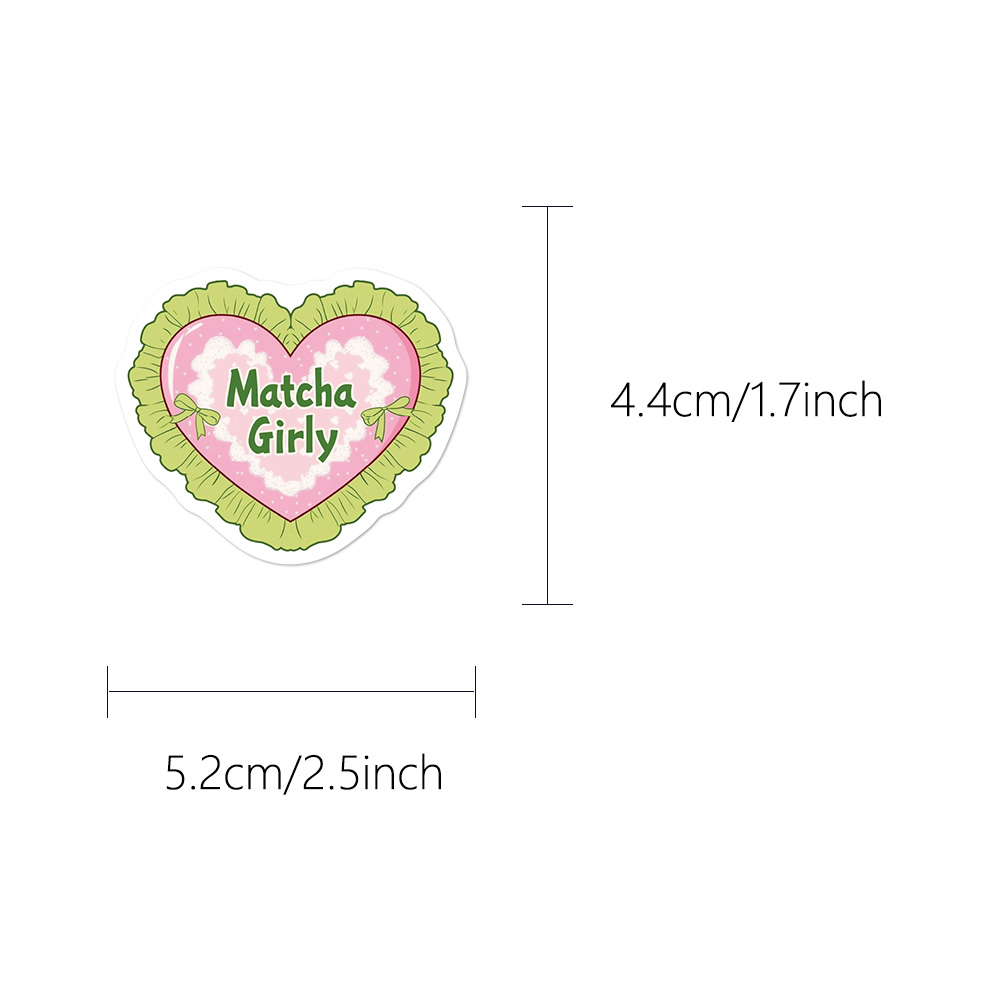 50PCS Matcha Girl Stickers Fas - Laptop Accessories Girly recension och pris