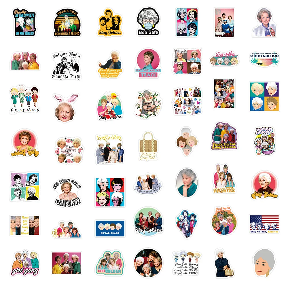 50PCS TV SHOW The Golden Girls - Laptop Accessories Girly recension och pris