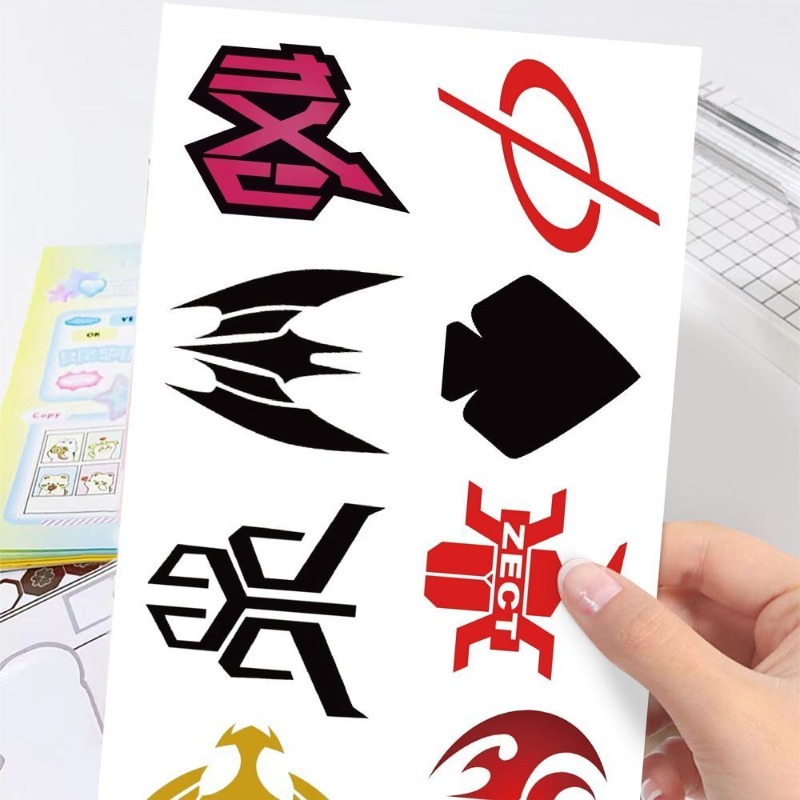 60 Sheets Kamen Rider Logo Sti - Laptop Accessories Decoration recension och pris